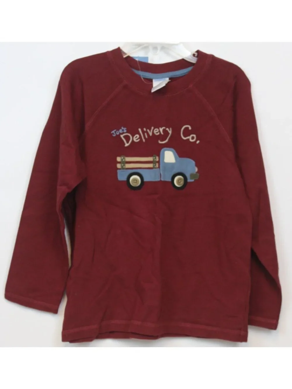 2007 Gymboree American Heritage Red Burgundy T-shirt sz 5T Joe Delivery Co Truck